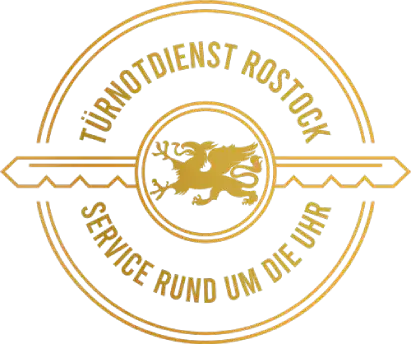 Logo des Tür- und Schlüsseldienstes Rostock – Goldfarbig